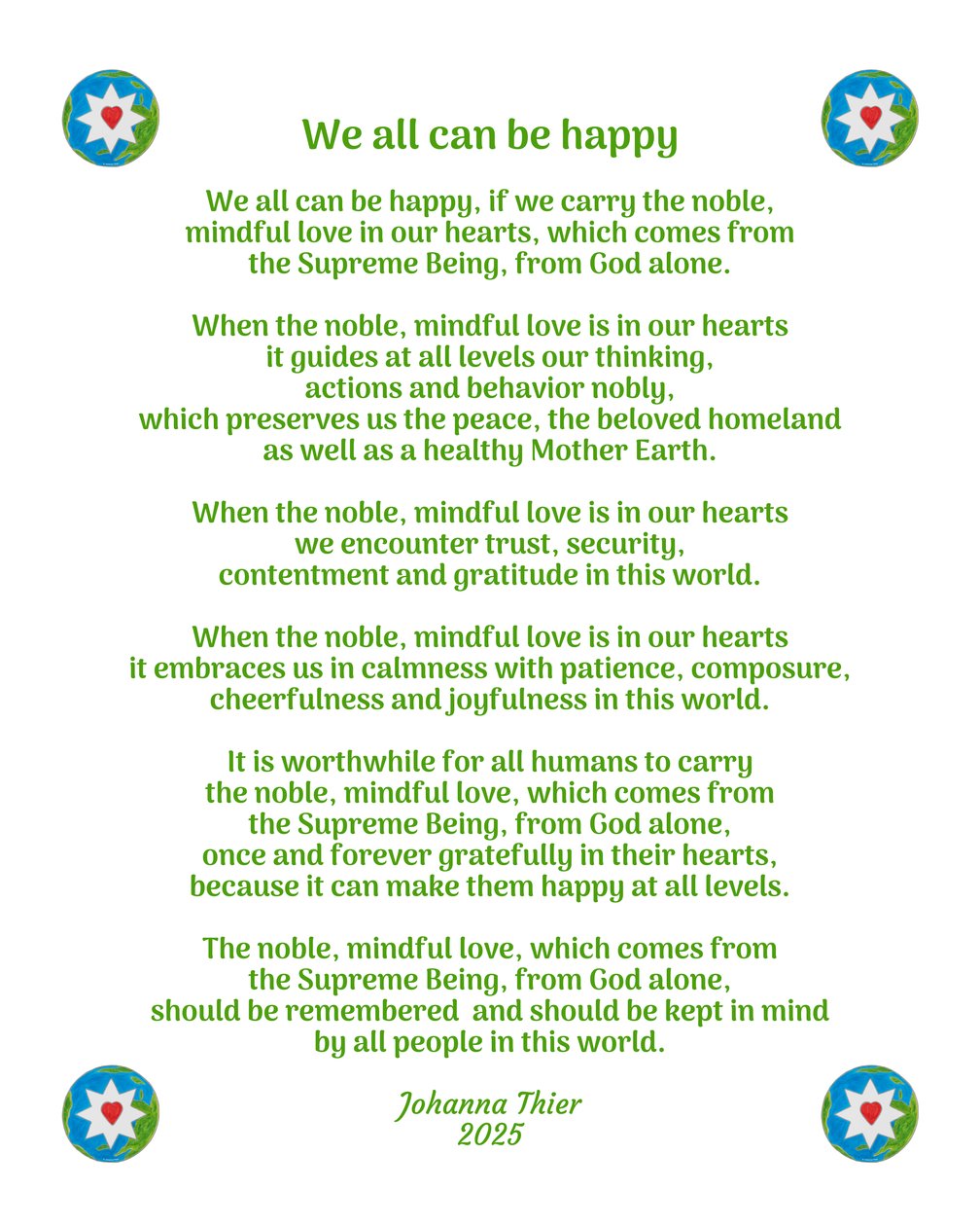 We all can be happy 作： ジョアンナ・ティアー