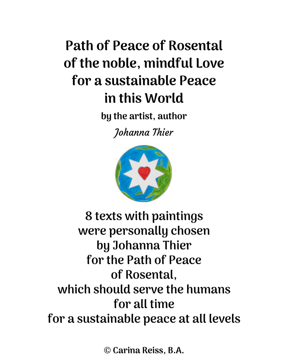Path of Peace of Rosental 作： ジョアンナ・ティアー