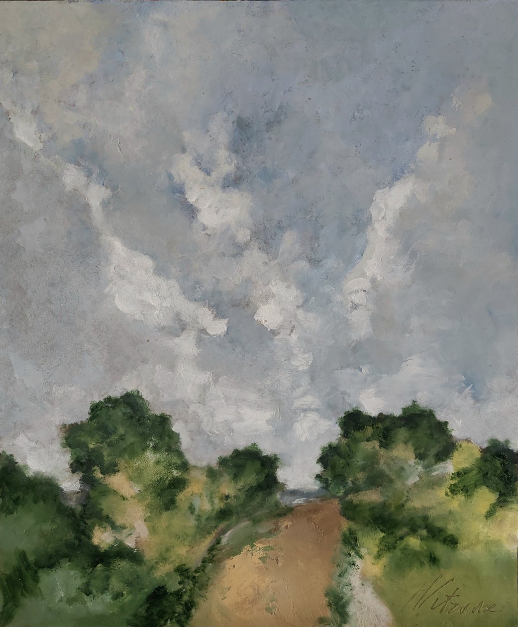 田舎道 作： 