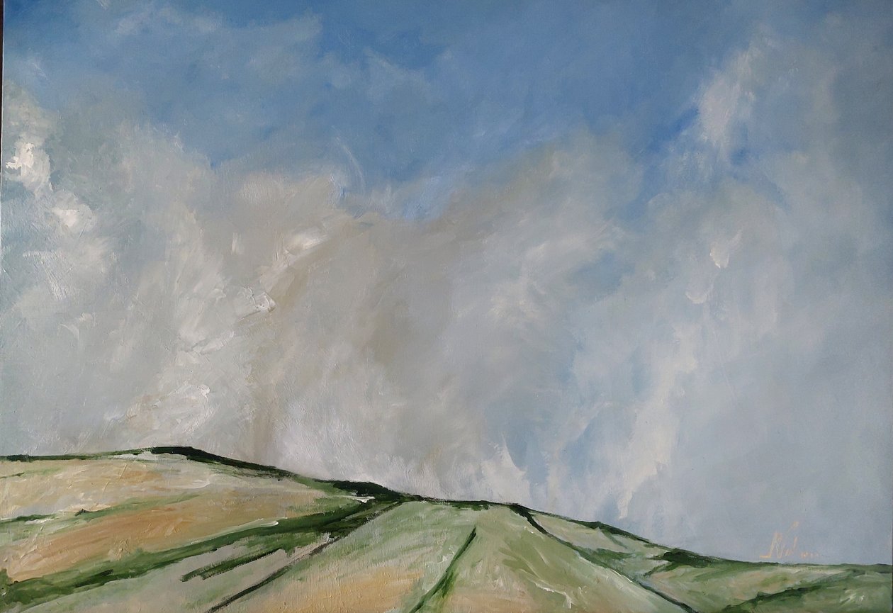 丘の上の風と雲 作： 