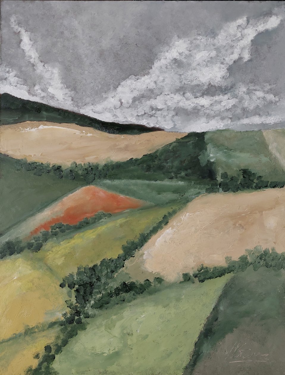 圃場間の垣根 作： 