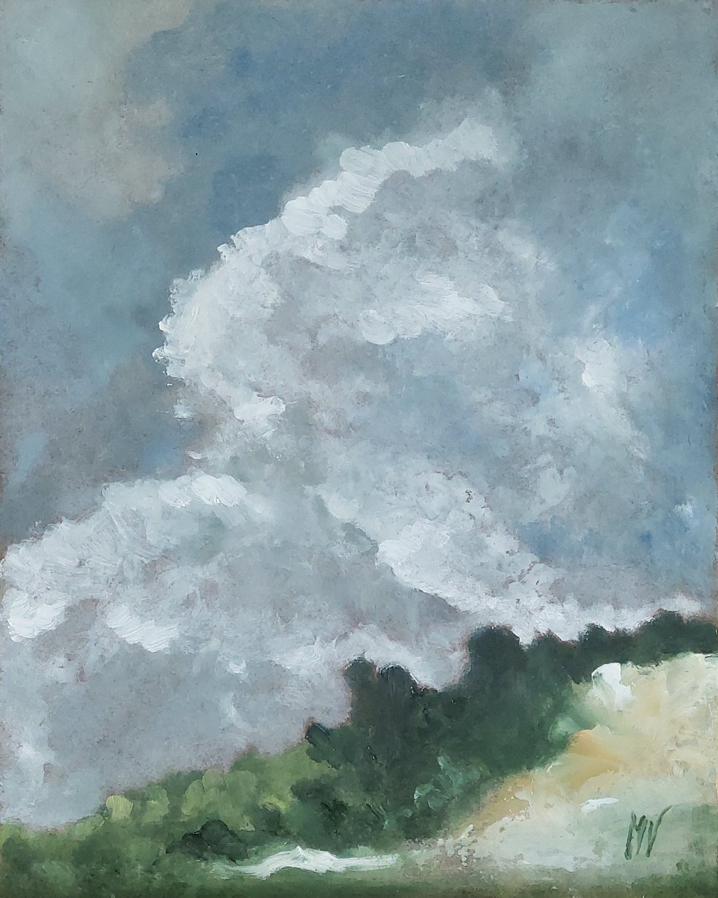 Wolken darüber 作： 