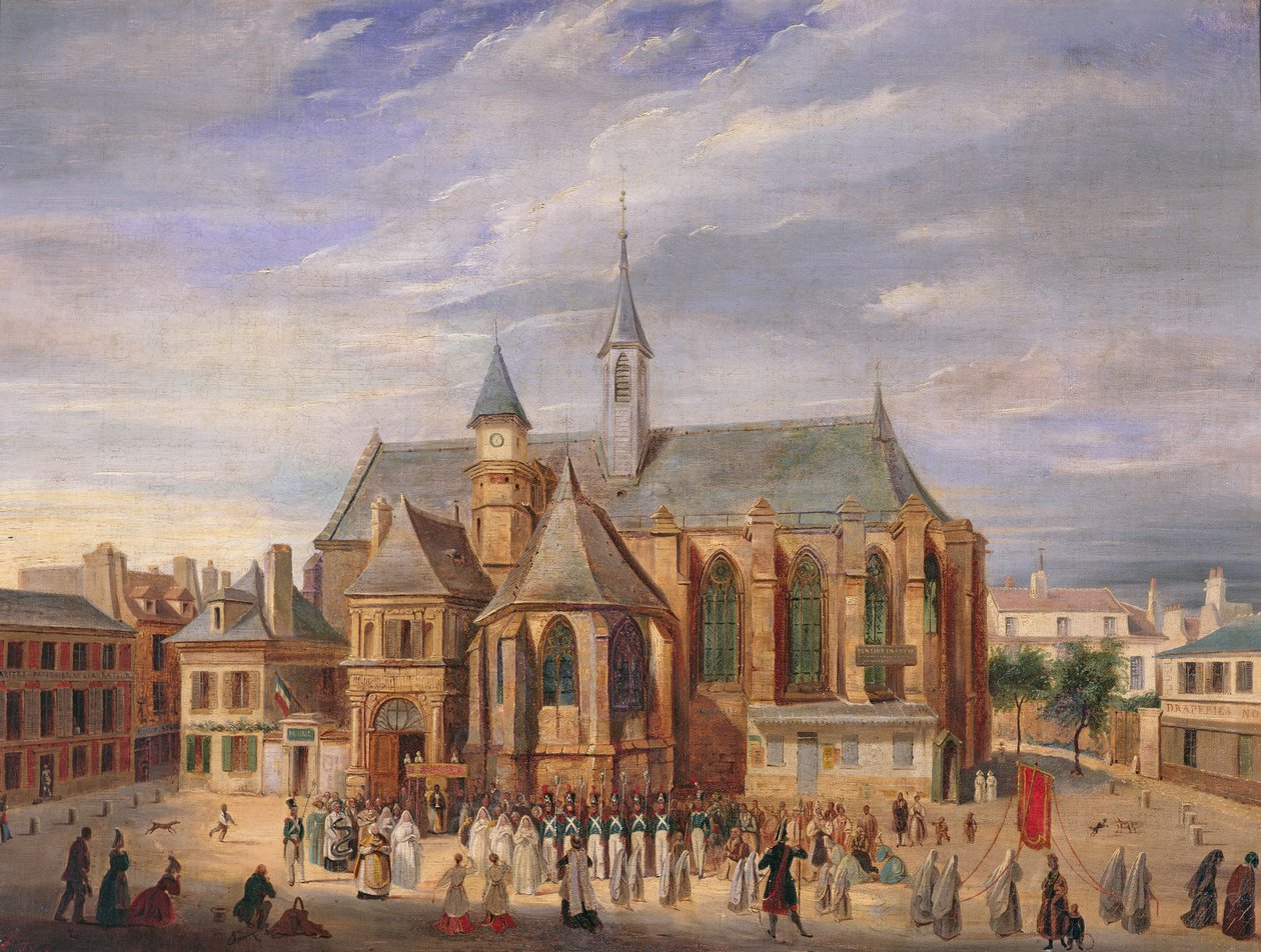 ノートルダムドブローニュ巡礼、1840 作： A.デュチェイン