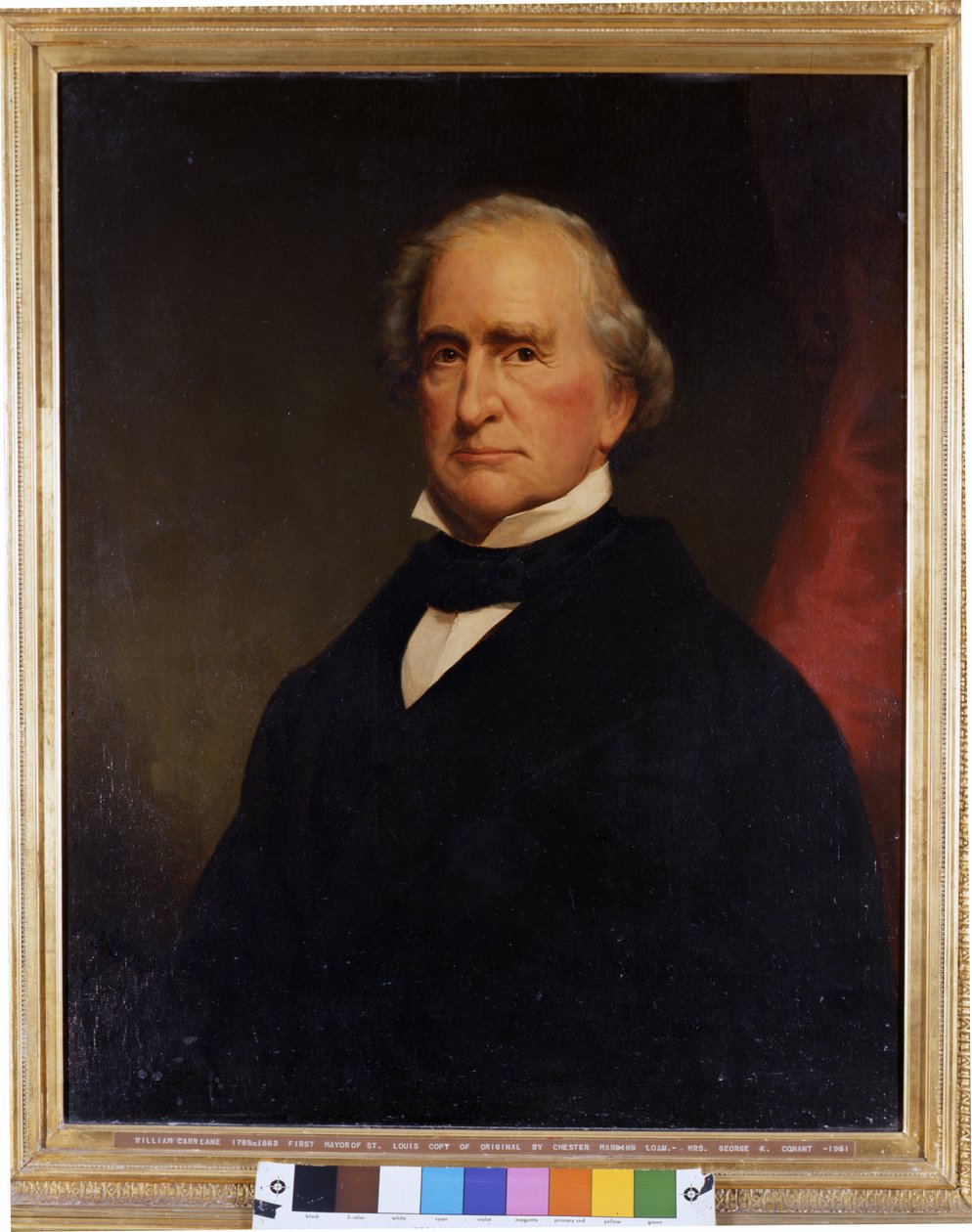 セントルイスの初代市長、ニューメキシコの次期知事、ウィリアムカーレーン（1789-1863）の肖像 作： AJコナント