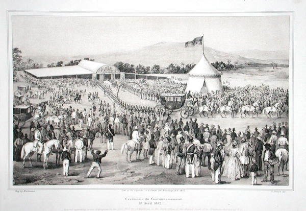 ハイチ皇帝としてのFaustin Soulouque将軍（c.1785-1867）の戴冠式 作： A.（後）ハートマン