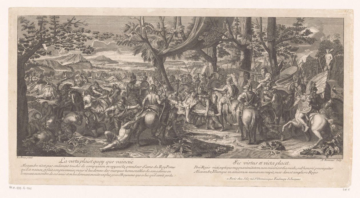 Verslagen koning Porus voor Alexander de Grote Veldslagen van Alexander de Grote (series title) Les batailles d