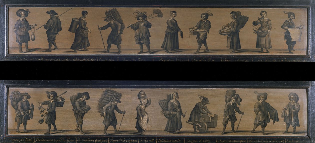 レ・クリス・ド・パリ、1634年（木・油彩） 作： A.ドイ