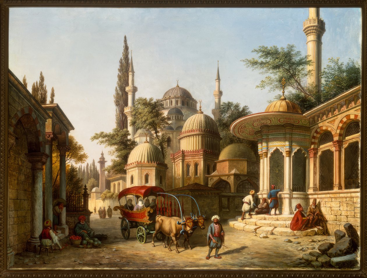 イスタンブールのモスクの風景 作： A.フィンケ