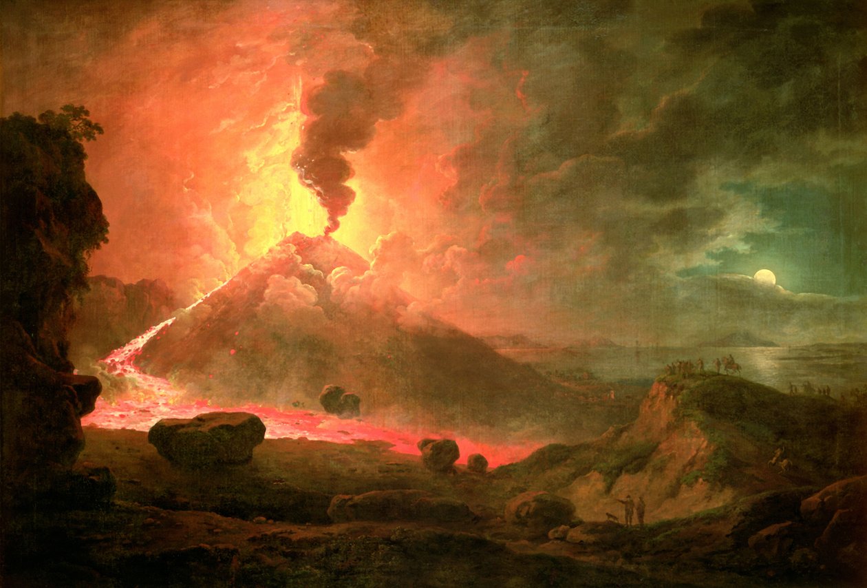 ベスビオ火山の噴火 作： アブラハムペザー