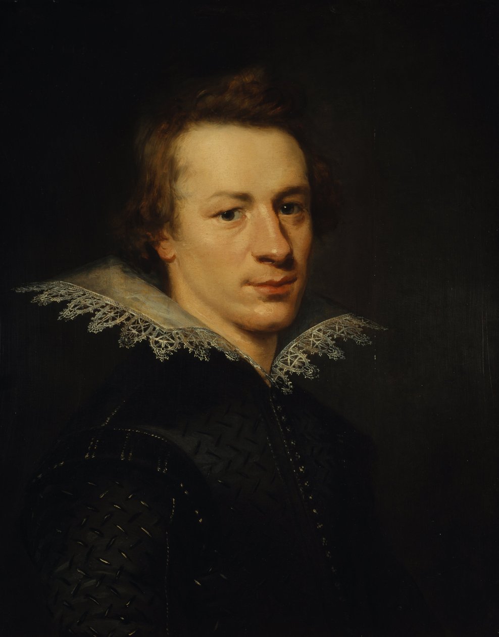 ホーソーンデンのウィリアムドラモンド、1585年-1649年 作： アブラハム・ファン・ブリエンベルヒ