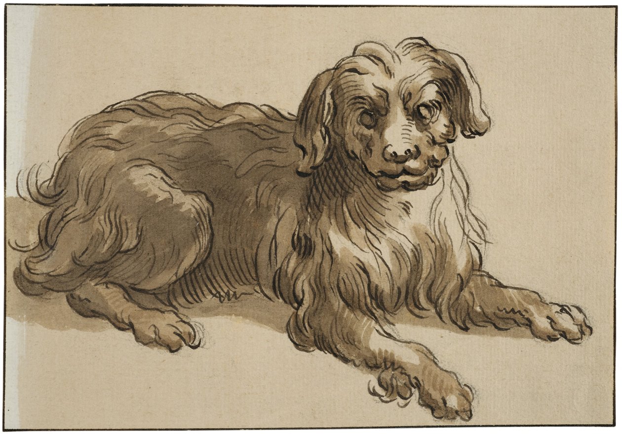 長毛の犬 作： アブラハムブロマート
