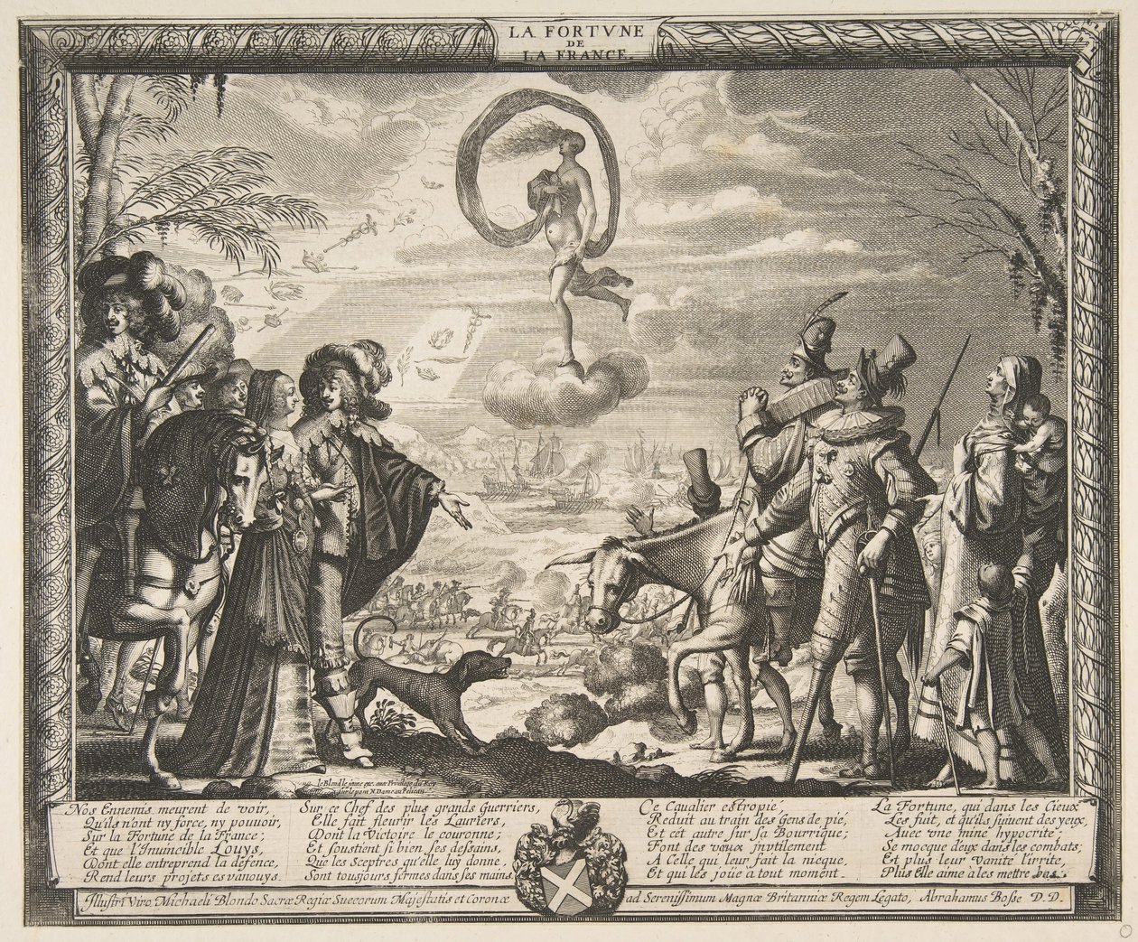 Fortune Favoring Franceラフォーチュンドゥラフランス、ca。 1635-37。 作： アブラハム・ボス
