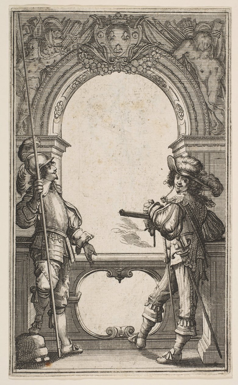 Les GardesFrançaisesの前絵、1632年。 作： アブラハム・ボス