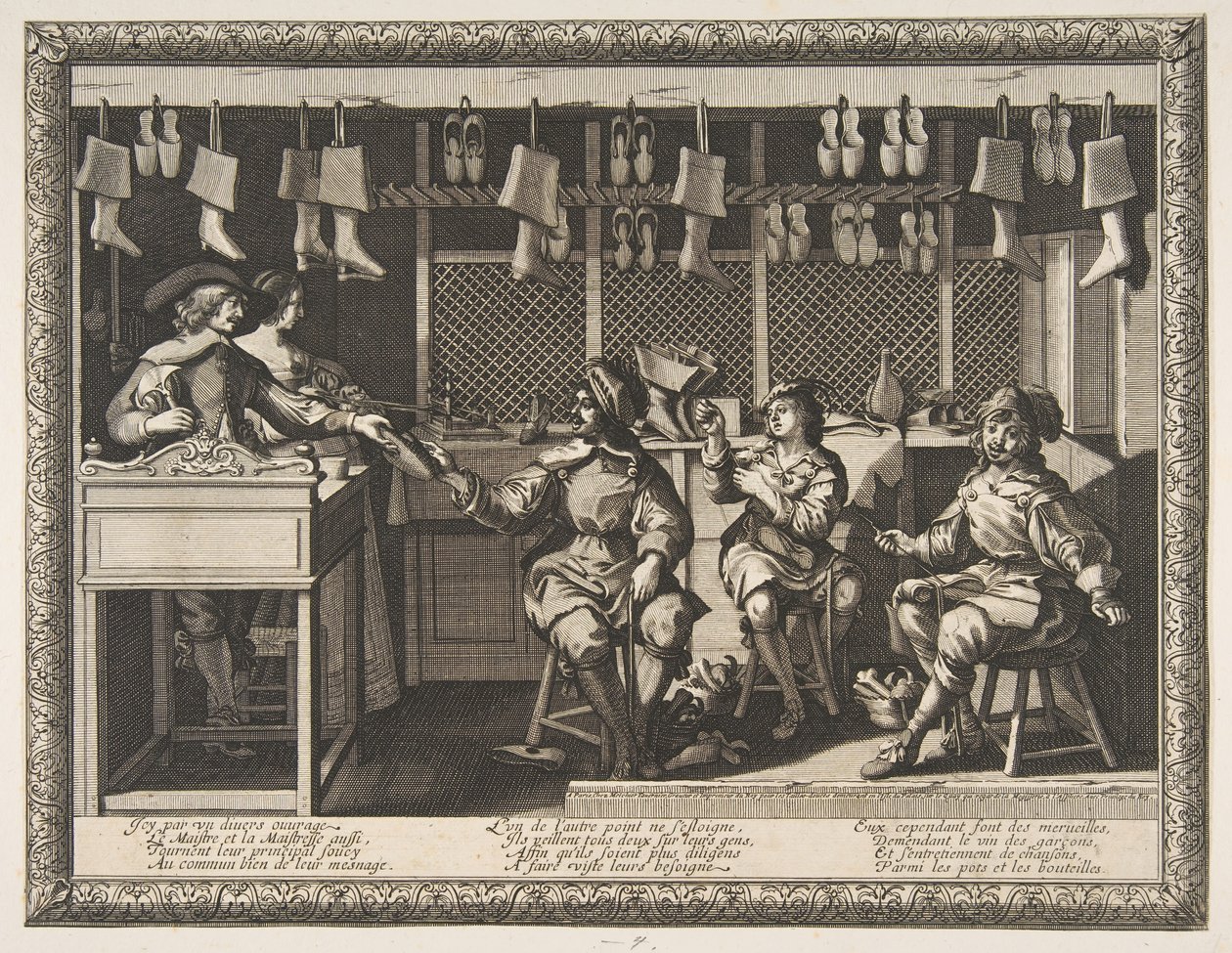 Cobbler Le Savetier、ca。 1632-33。 作： アブラハム・ボス