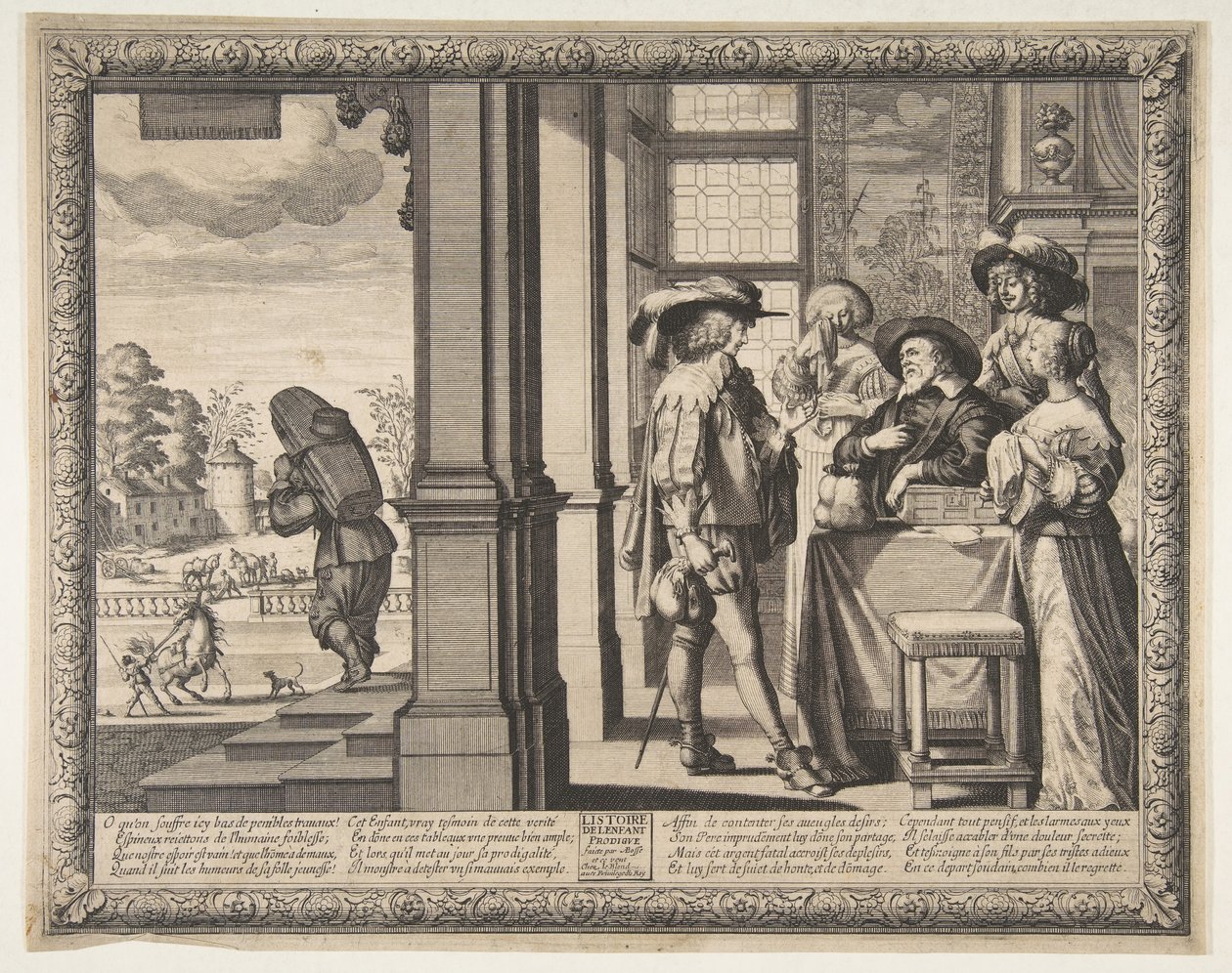放蕩息子は家を出ます。 1636年。 作： アブラハム・ボス