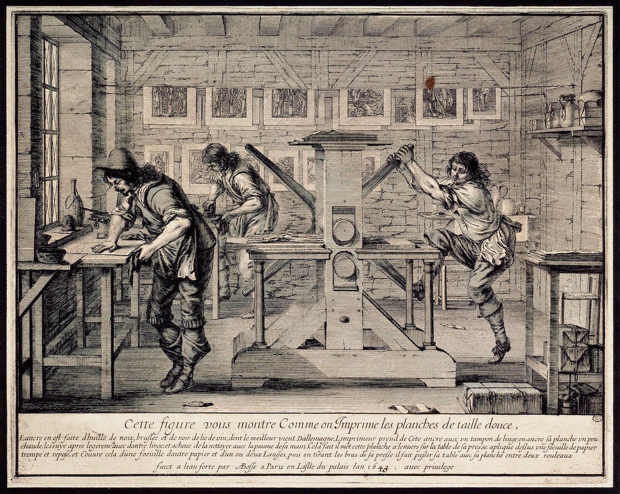 1642年、ある彫刻家の工房。   作： アブラハム・ボス
