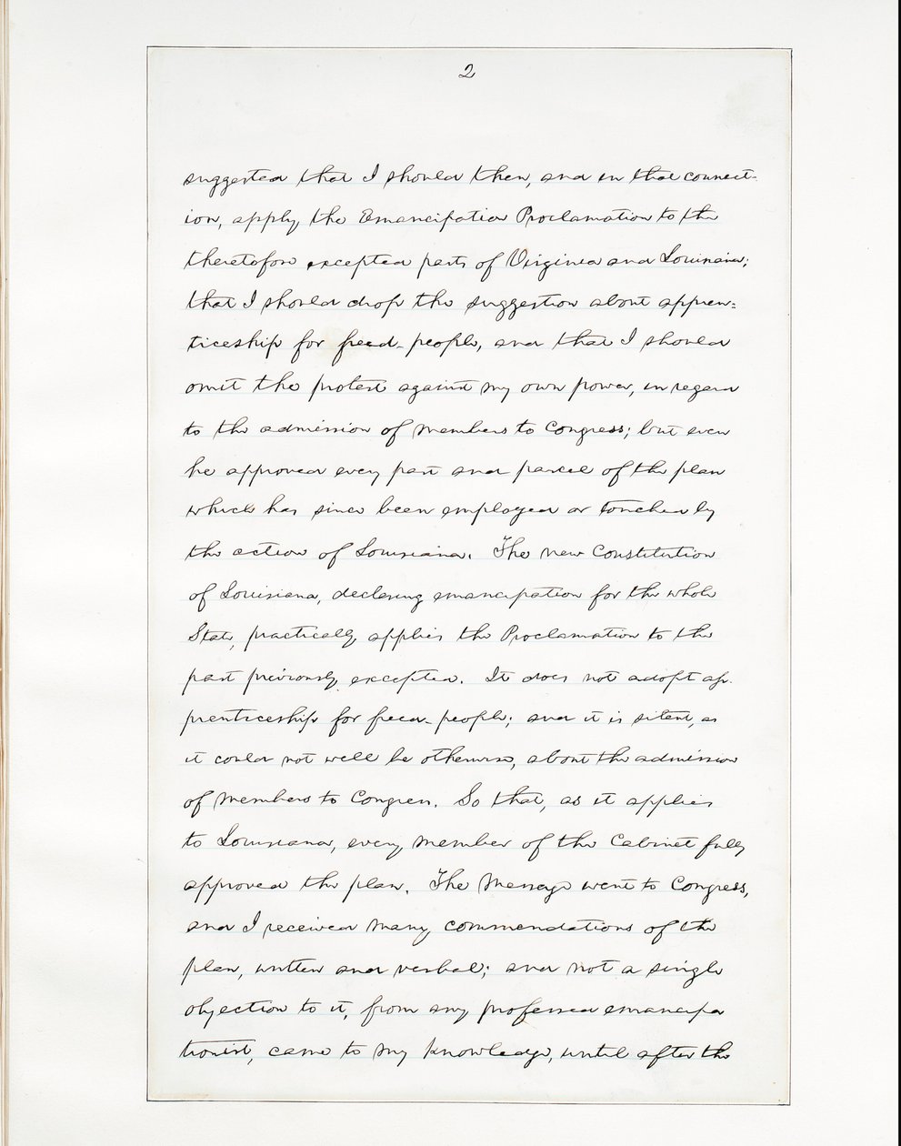1865年4月11日夜のホワイトハウスの窓からワシントンDCにワシントン州に届けられた大統領としてのリンカーンの最後の演説の直筆原稿 作： アブラハムリンカーン