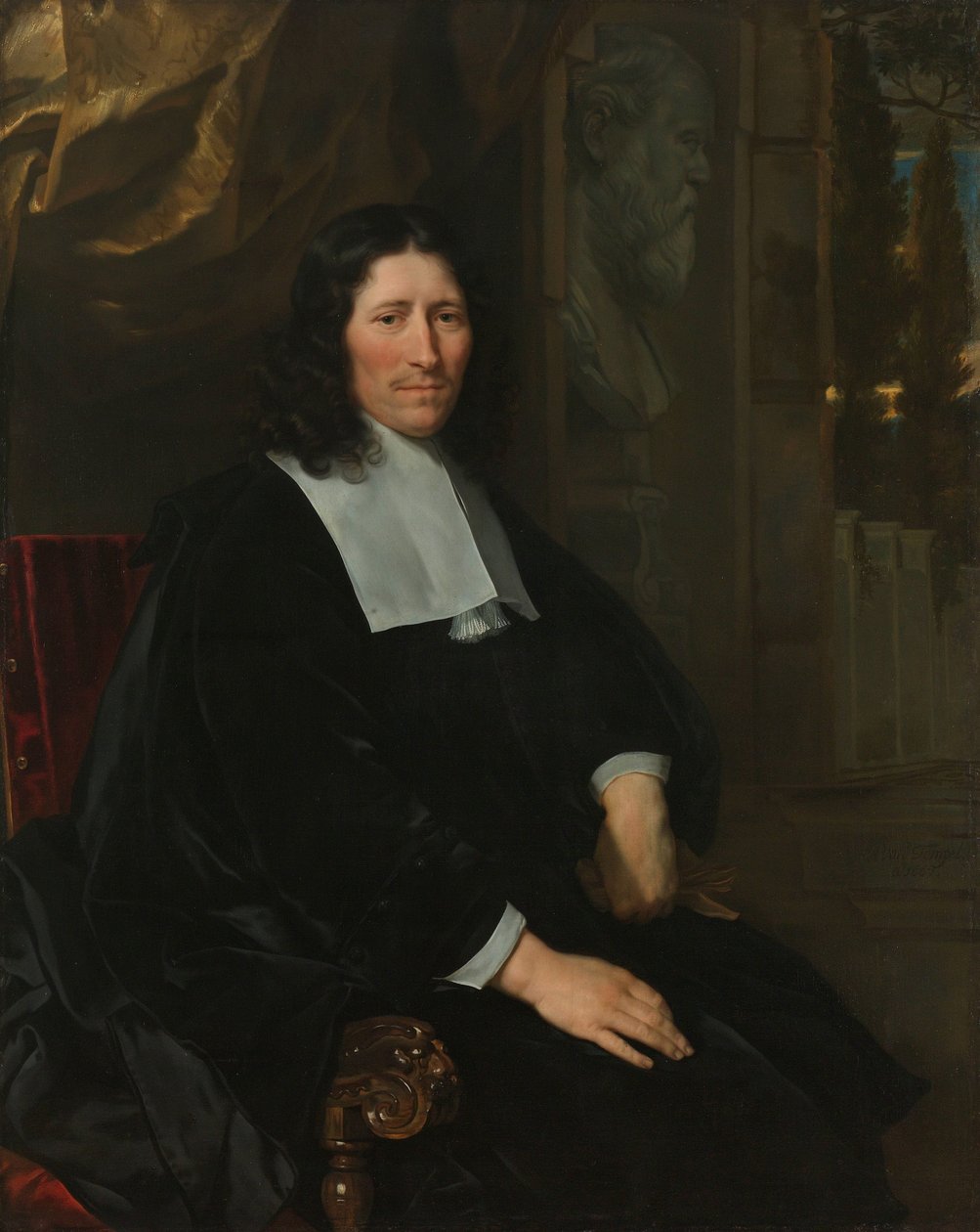 ピーター・デ・ラ・コートの肖像 ピーター・デ・ラ・コートの肖像。 1673 年にアムステルダムで創業し、ライデンで創業した製造業者および衣料品メーカー、政治パンフレット 作： アブラハムヴァンデンテンペル