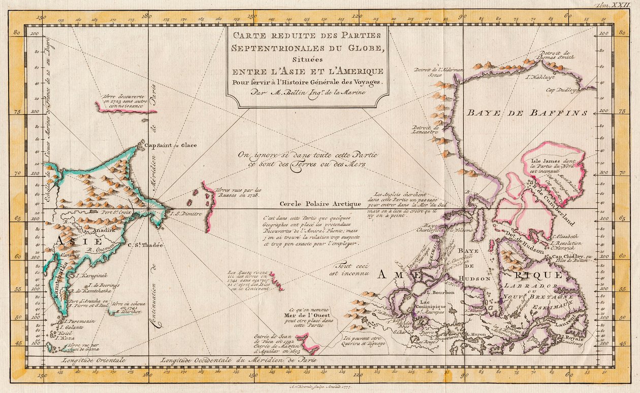 アジアとアメリカの地図 作： アブラム・ファン・クレベルト