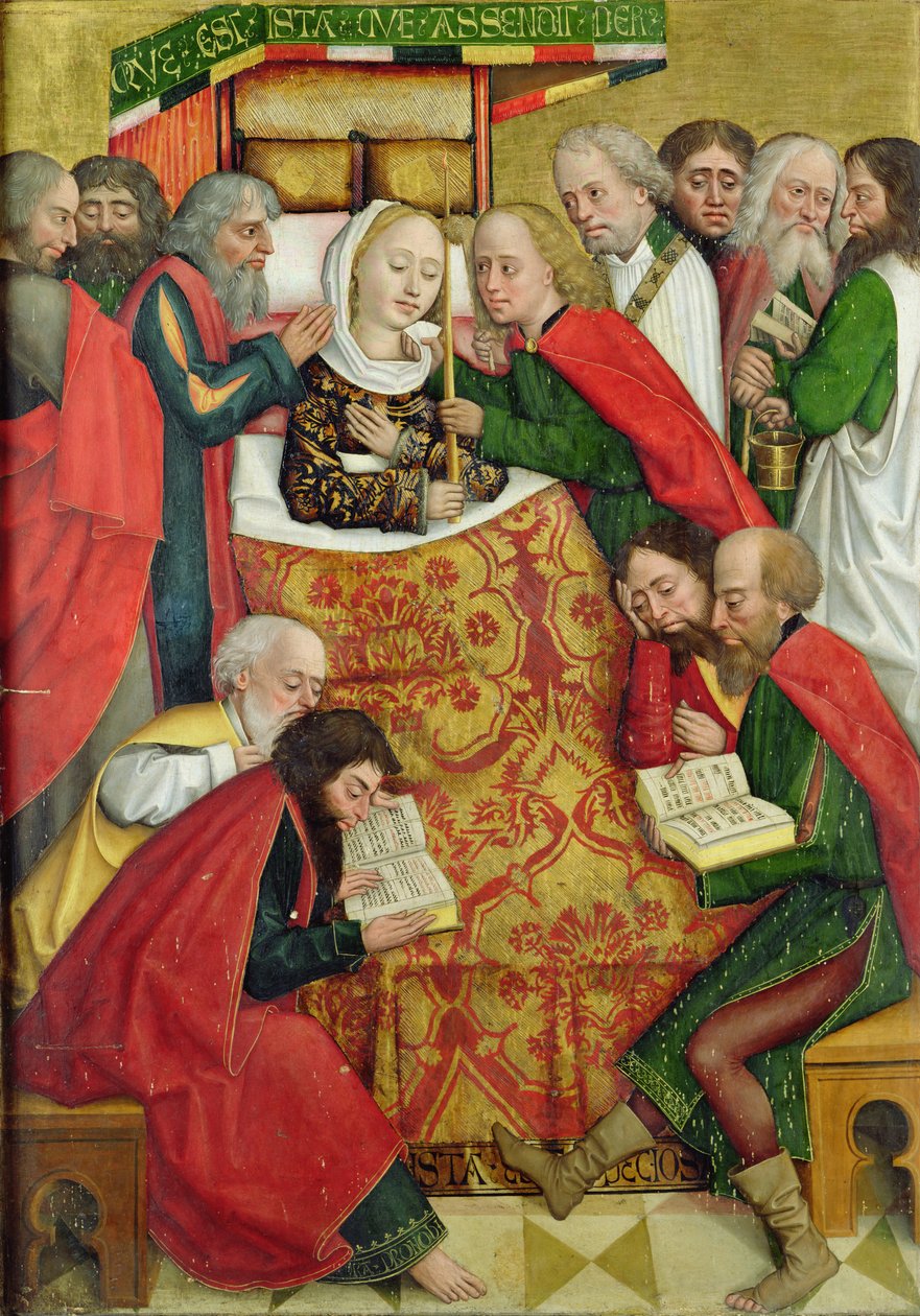 ドーム祭壇からの聖母の死、1499年（パネル上のテンペラ） 作： アブソロンミュート