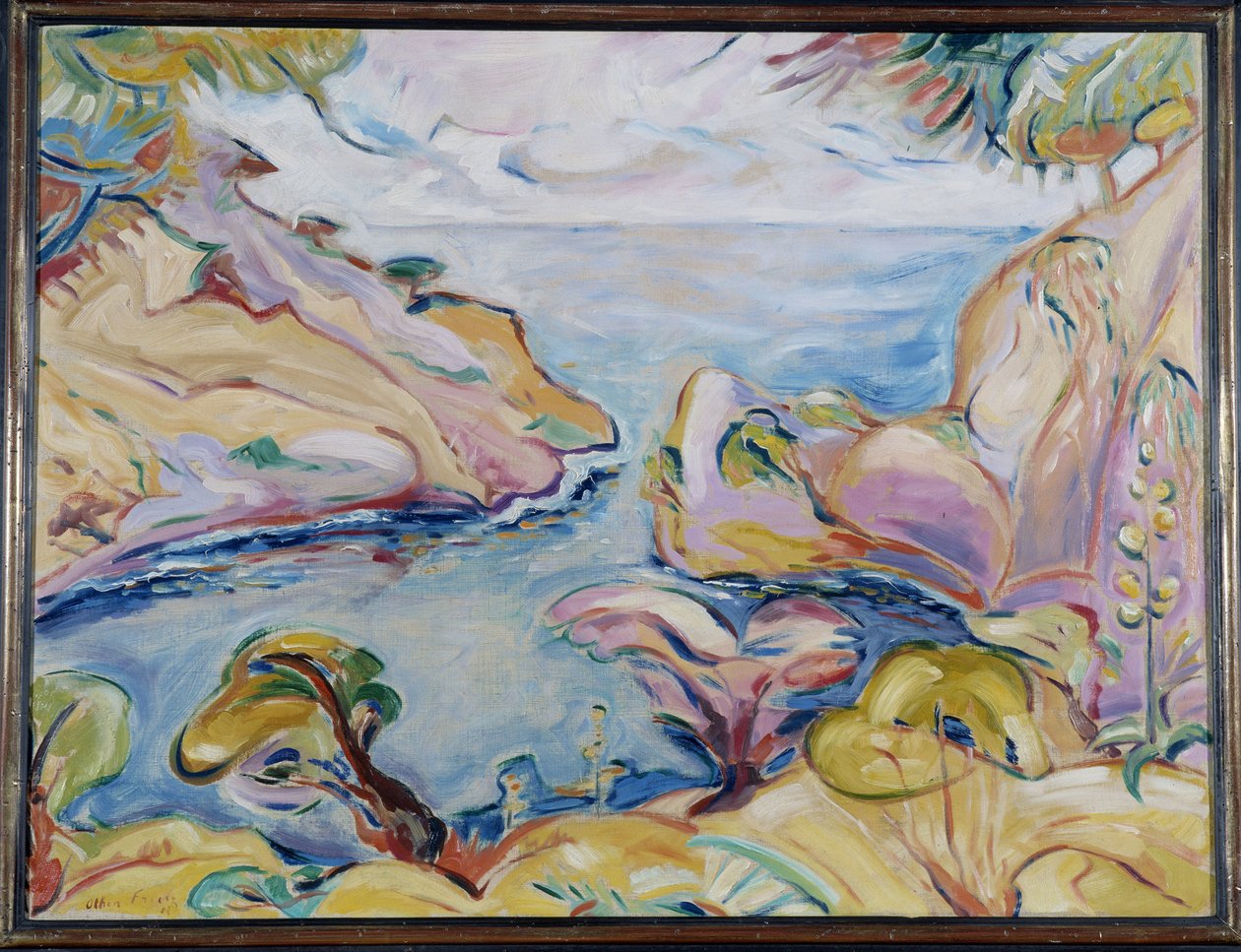 A Calanque de Figuerolles em La Ciotat Achille-Emile (Achille Emile) Othon Friesz (1879-1949) 1907 Menção obrigatória: Coleção dos cumprimentos da fundação Provence, Marselha 作： アキレエミールオトンフリエス