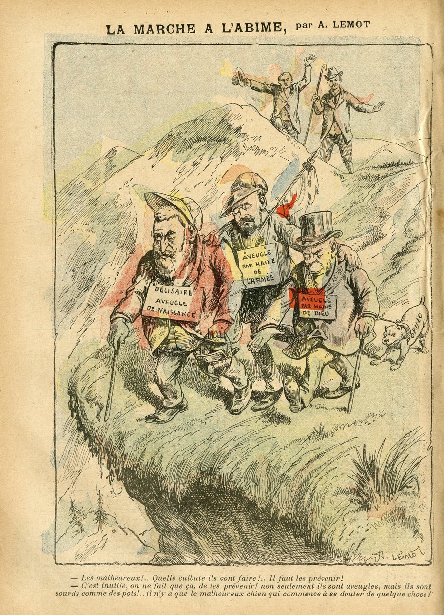 Achille Lemot (1846-1909)によるイラスト（Le Pelerin, 08/09/07） - La marche à l
