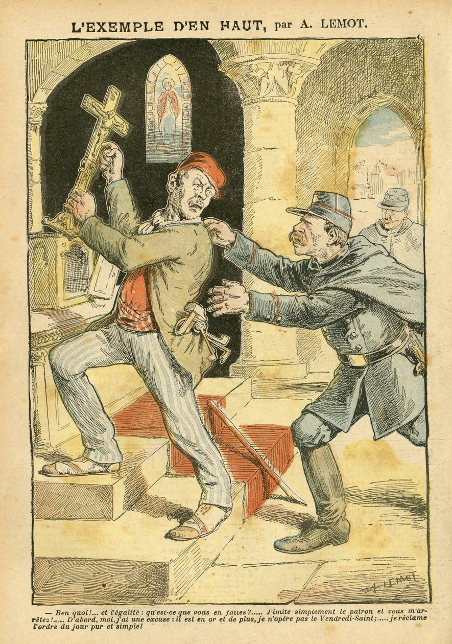 Le Pelerin』に掲載されたAchille Lemot（1846-1909）のイラスト 作： アキレ・レモット
