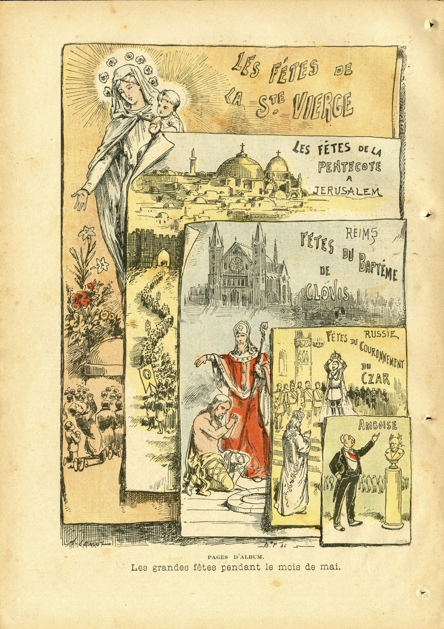 Le Pelerin』に掲載されたAchille Lemot（1846-1909）のイラスト 作： アキレ・レモット