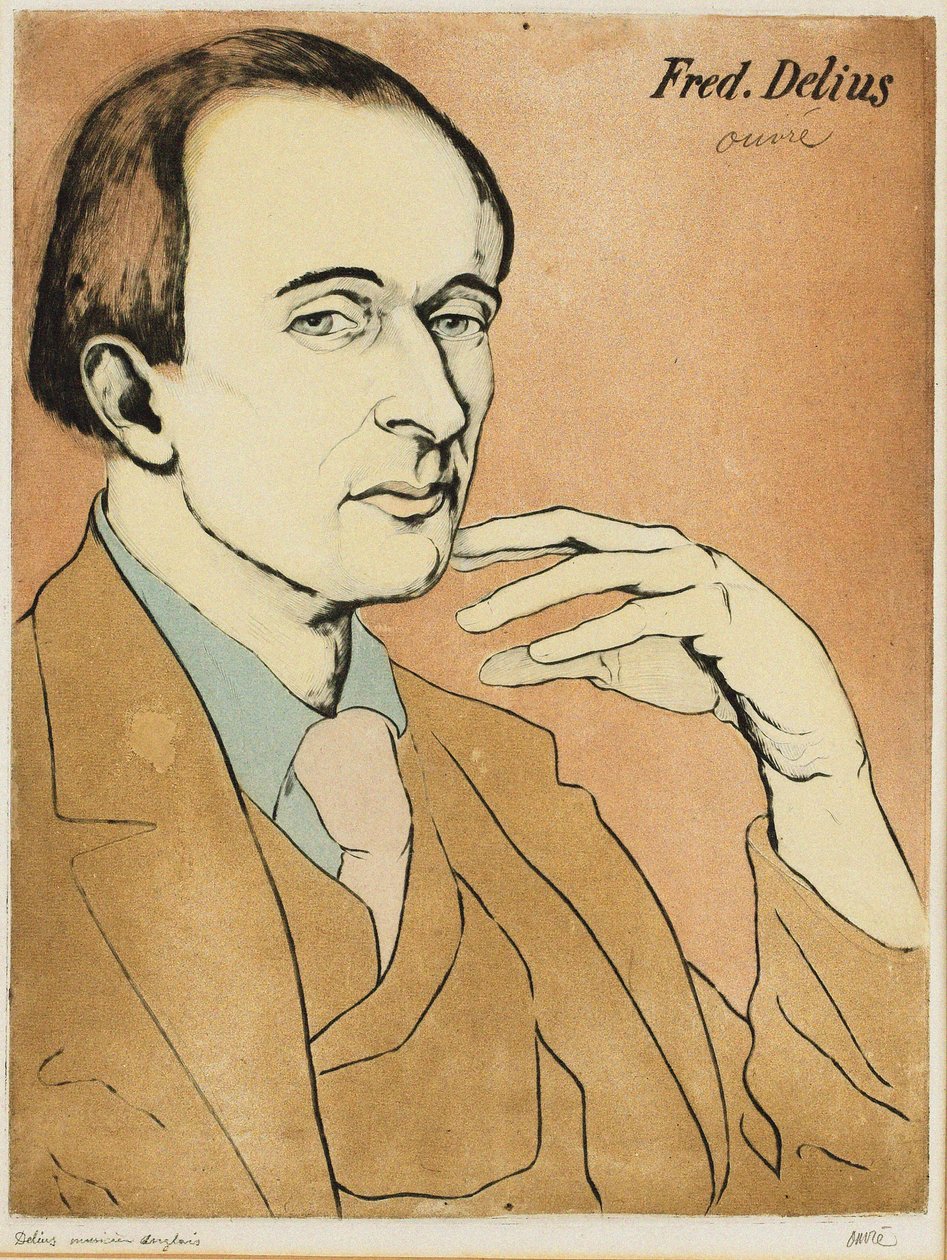 作曲家フレデリック・ディーリアスの肖像 1862-1934 . 作： AchilleOuvré