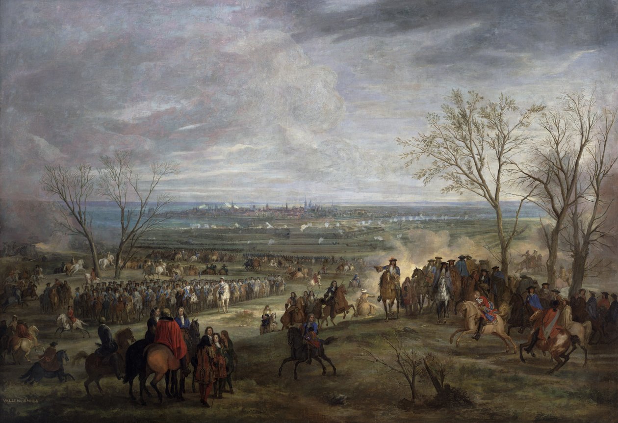 バレンシエンヌの包囲、1677年 作： アダム・フランス・ファン・デル・ミューレン