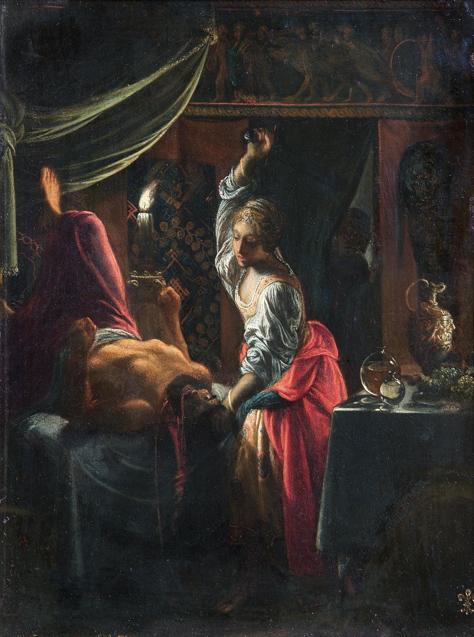 Judith Slaying Holofernes, c.1601-03 (óleo sobre cobre) 作： アダム・エルスハイマー