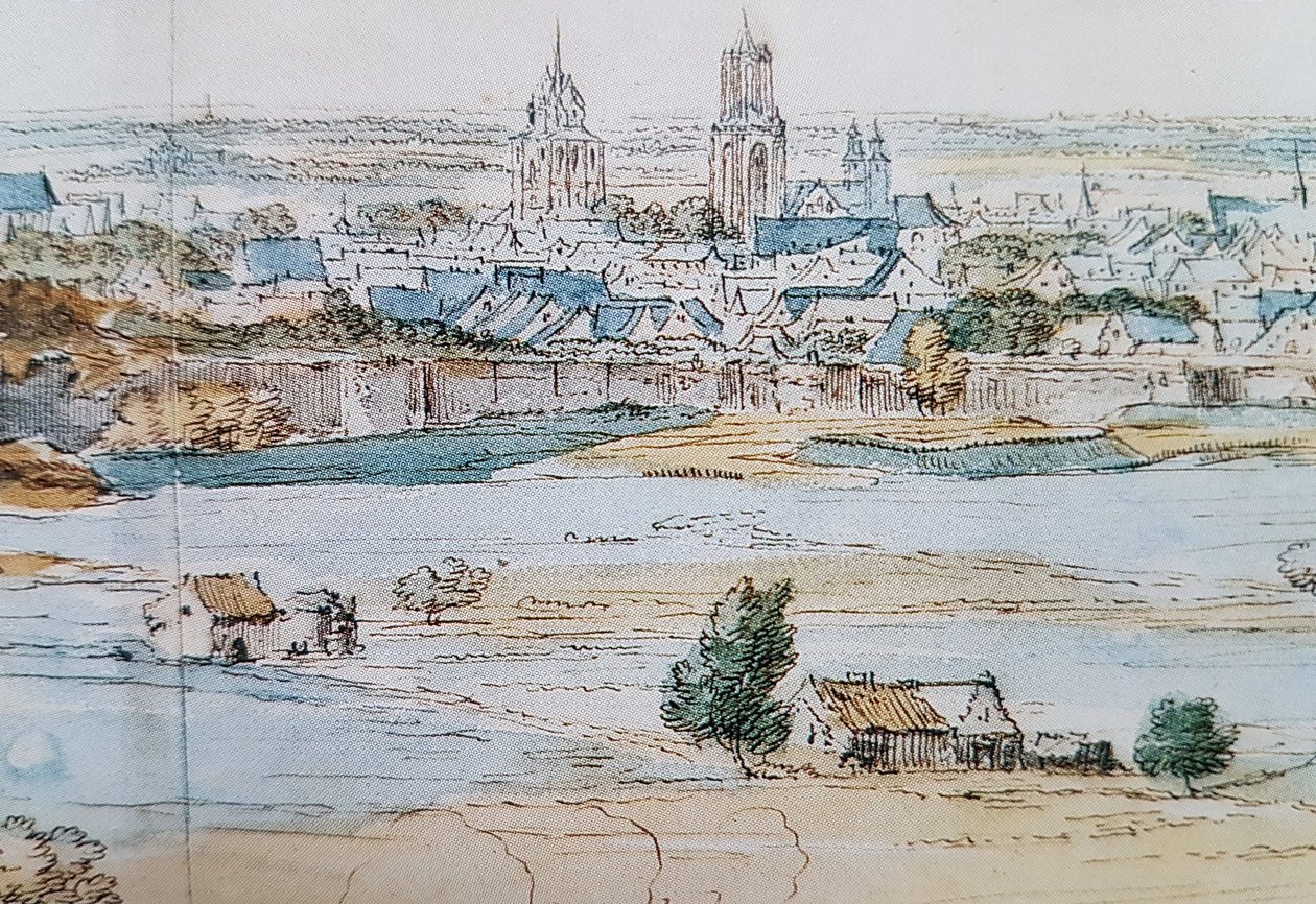 マーストリヒトの眺め（A F vd Meulen、1673年）、詳細2 作： アダム・フランス・ファン・デル・ミューレン