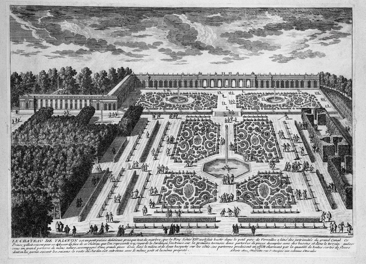 Chateau de Trianon, Petit Trianonin puutarhat Versaillesin kuninkaallisessa palatsissa 作： アダム・ペレル