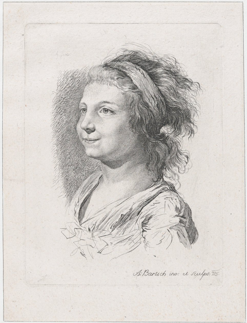 マリア・アンナ・シャウバッハの肖像、1785年。 作： アダム・フォン・バルチュ