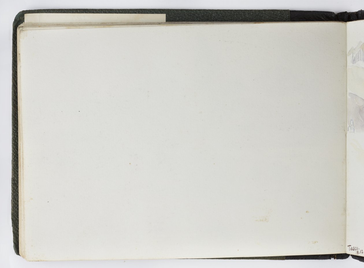 水彩画のスケッチブック、ドローイングとノート、メキシコ,1896-1898（水彩画 作： アデラ・ブレトン