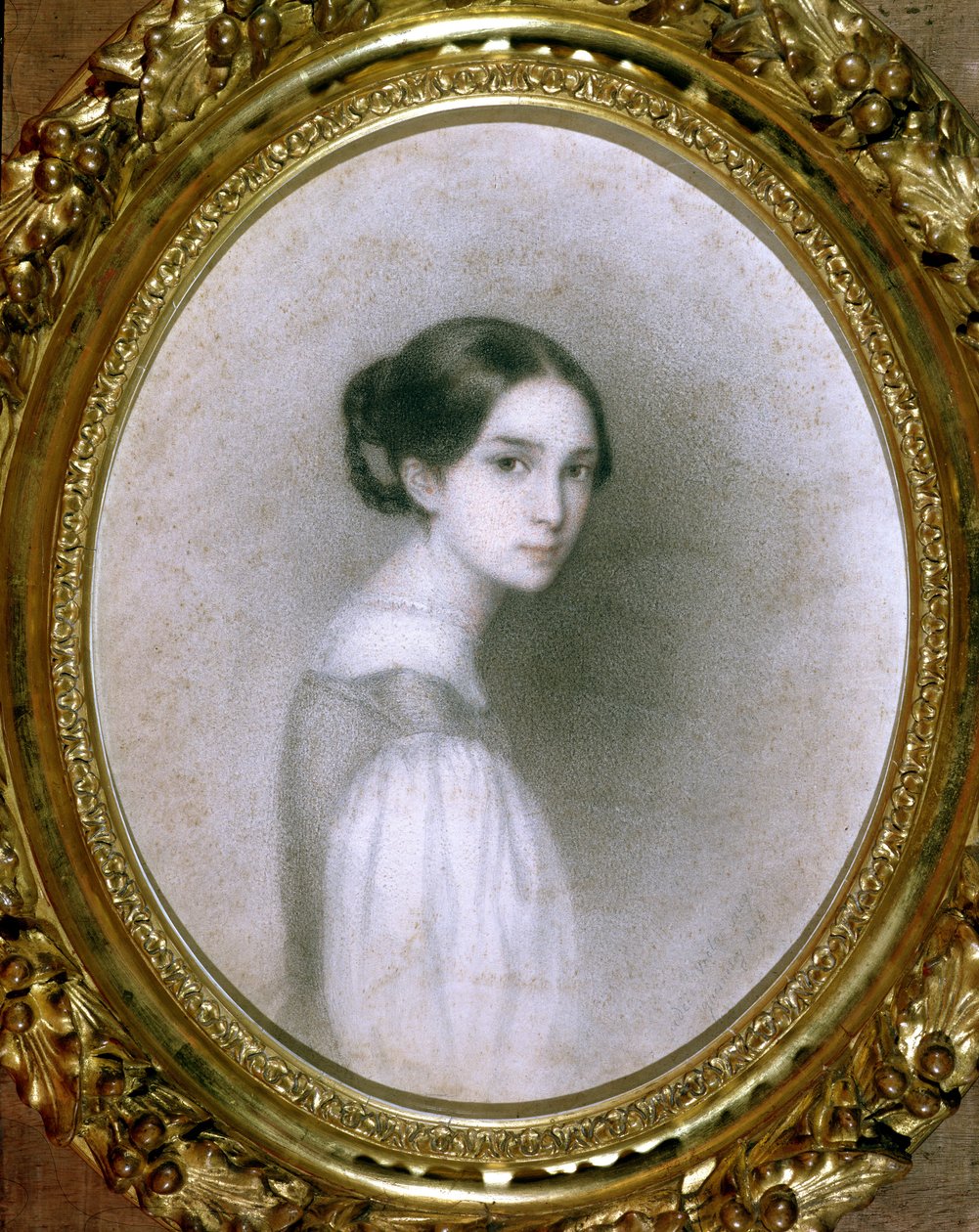 レオポルディン・ユーゴーの肖像（1824-43）（デッサン）