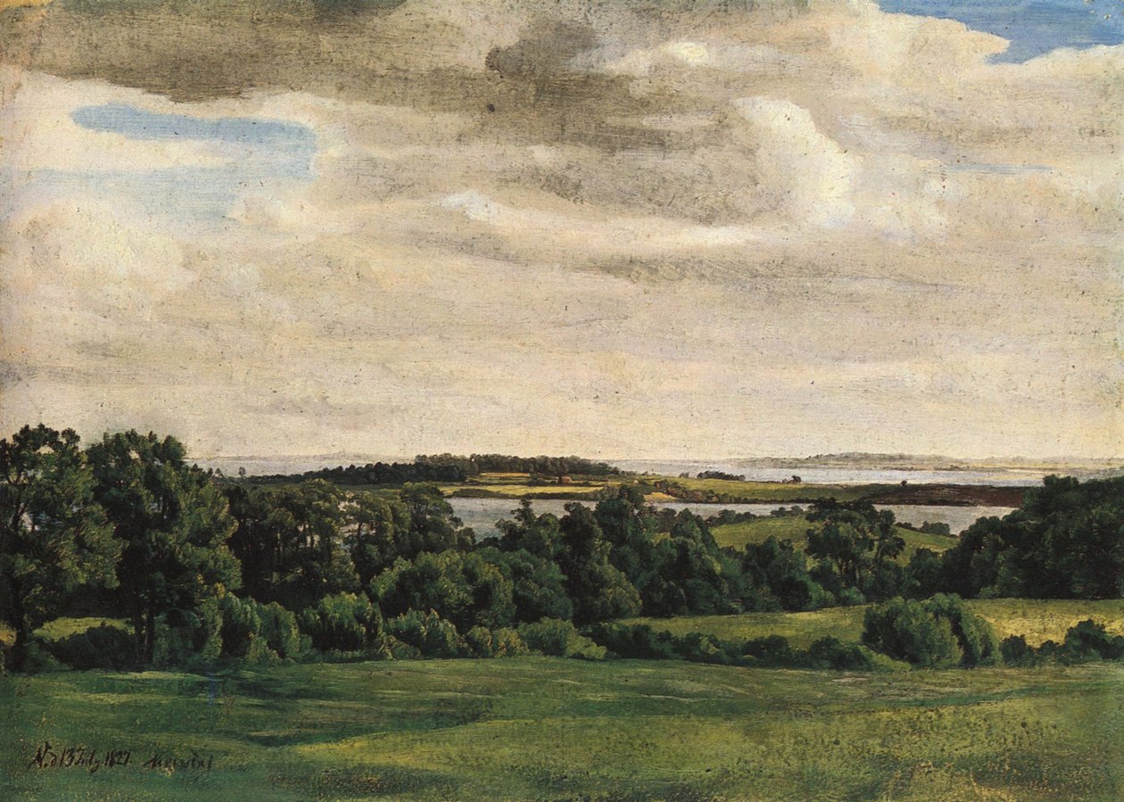 ドイツ語：Holsteinische Landschaft 作： アドルフ・フリードリヒ・フォルマー