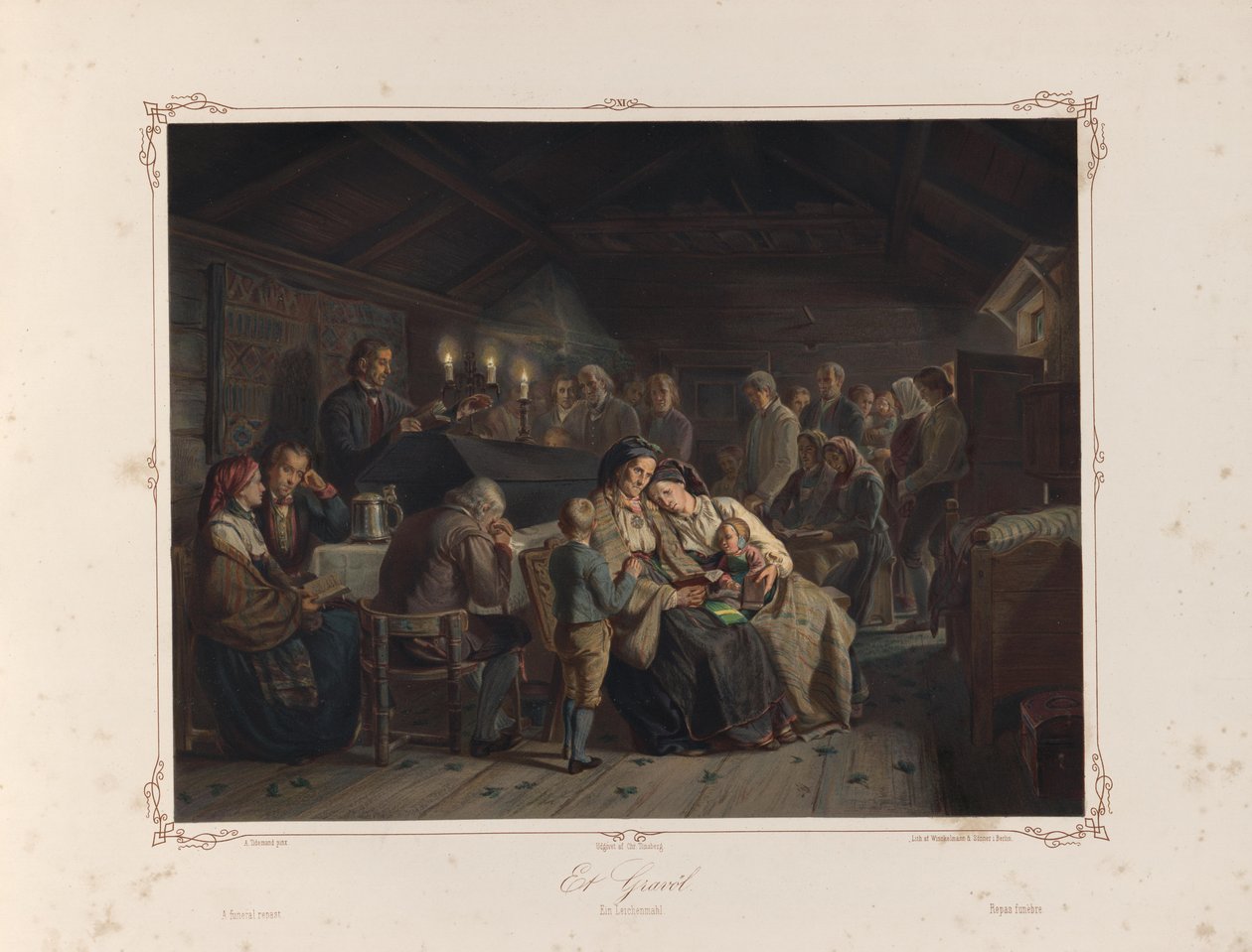 挿絵はTidemand, Adolph著「Norske Folkelivsbilleder」（Chr.I.C.発行）より引用。Tønsberg (Christiania, 1858) 作： アドルフ・ティデマンド