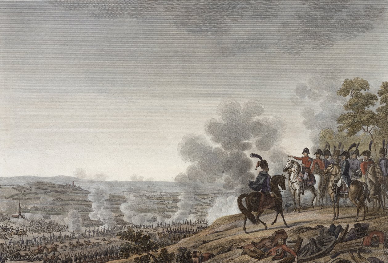 1812年9月7日、ジャック・クッシュ（b.1759）によって刻まれたモスクワの戦い（アクアチント） 作： アドルフ・ローン