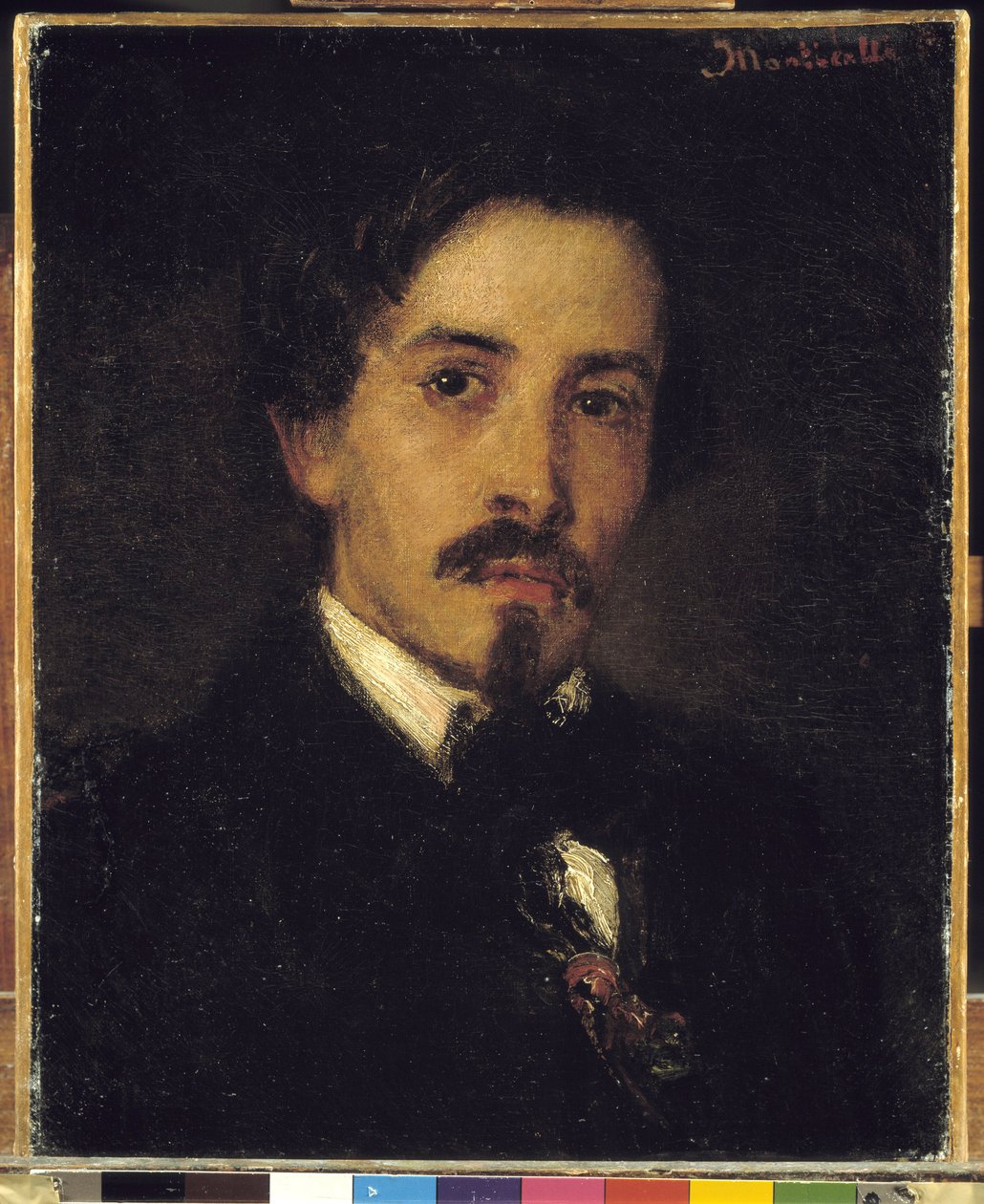 画家フェルディナンド・ヴィオラを想定した肖像画、1859年（油彩・キャンバス 作： アドルフ・ジョセフ・トーマス・モンティセリ