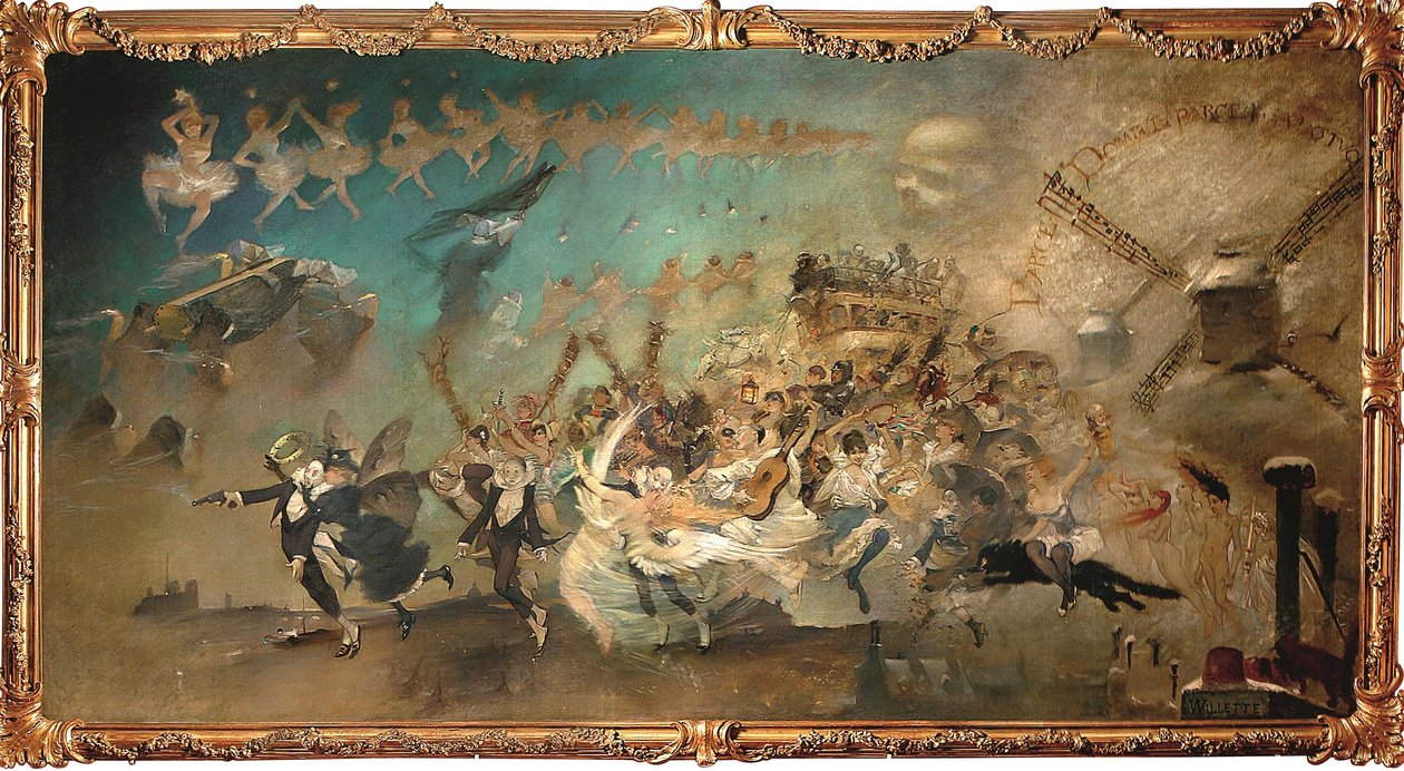 "Parce Domine" Allegorische Komposition aus dem Kabarett "le Chat noir" 作： アドルフ・レオン・ウィレット
