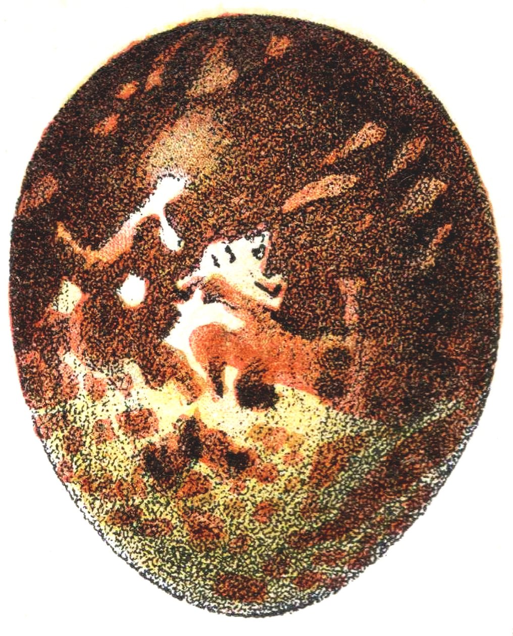 ハチクマの卵（Pernis apivorus）、1923 作： アドルフ・フィリップ・ミロー