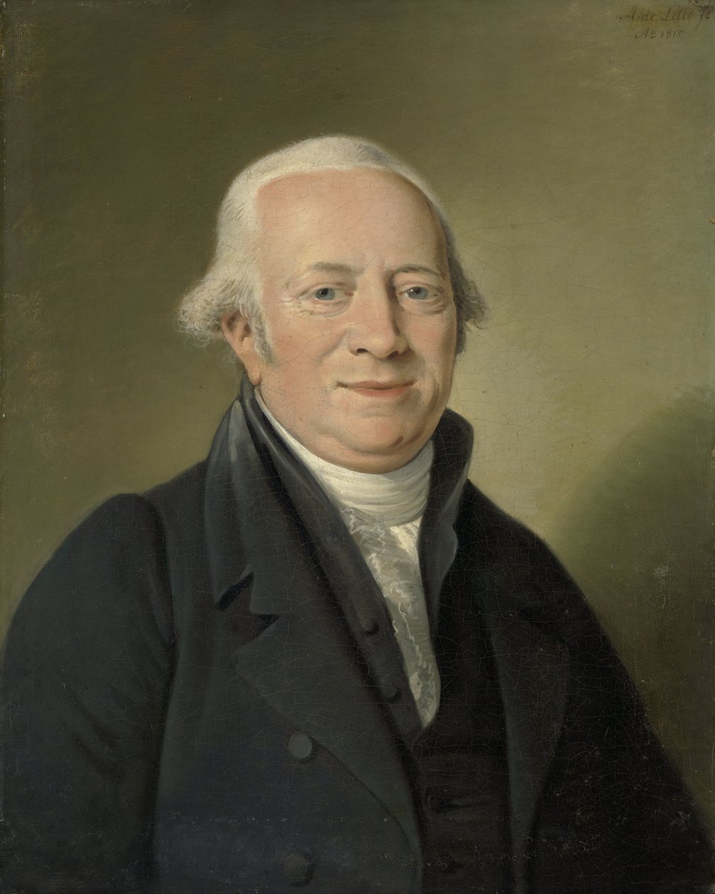 Cornelis Sebille Roos (1754-1820), アムステルダムの美術商であり、ハーグのハウステンボスにある国立コンストギャラリーの管理人 作： エイドリアン・デ・レリー