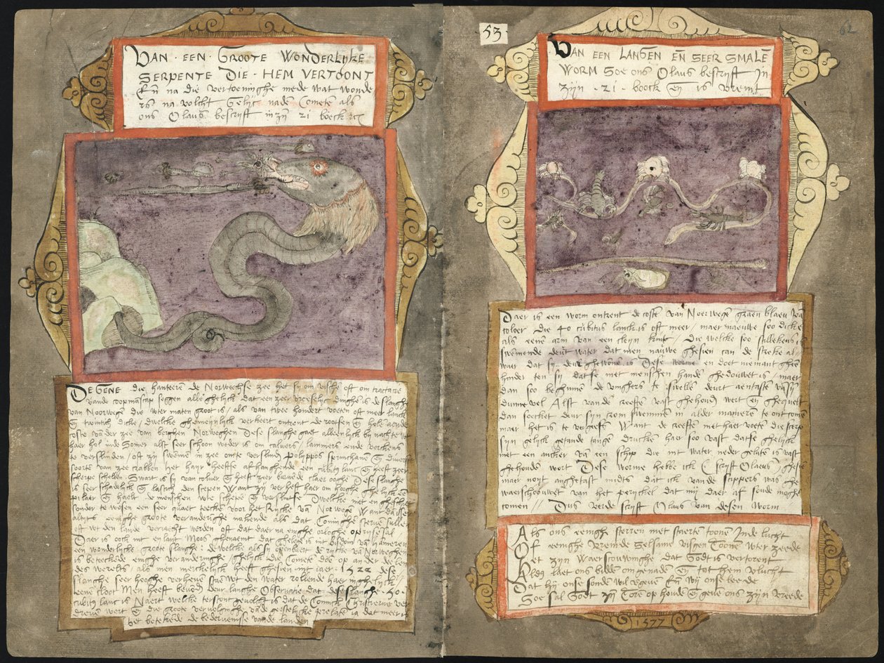 KB 78 E 54-Folio 061v（左）および062r（右） 作： アドリアーン・コーネン