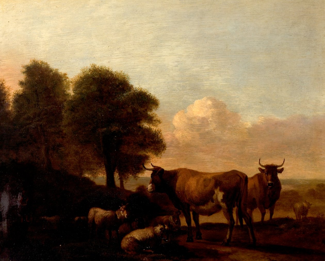 牛のいる風景 作： Adriaen van de Velde