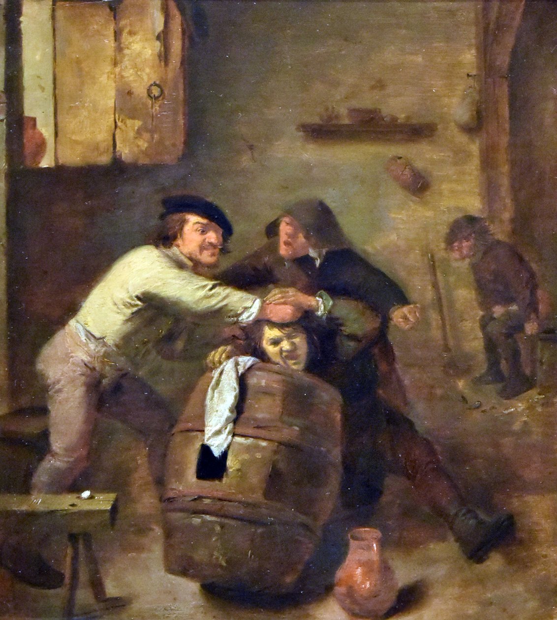 Adriaen Brouwer (ca.1605-before1feb1638) 二人の戦う農民 MOU Oudenaarde 13-12-2018 作： アドリアン・ブラウワー