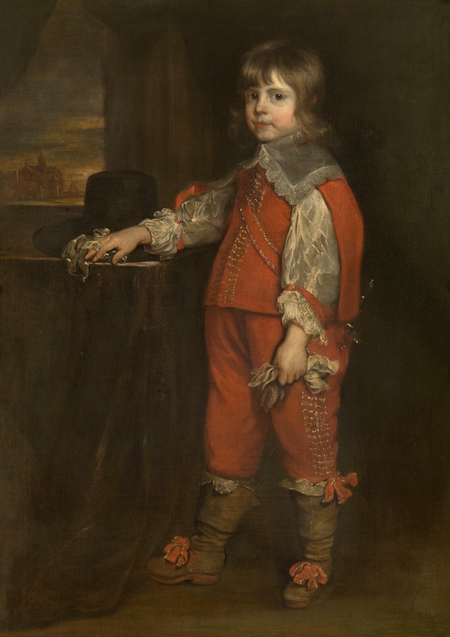 チャールズ2世（当時ウェールズ王子）の肖像とされる作品 作： アドリアン・ハネマン