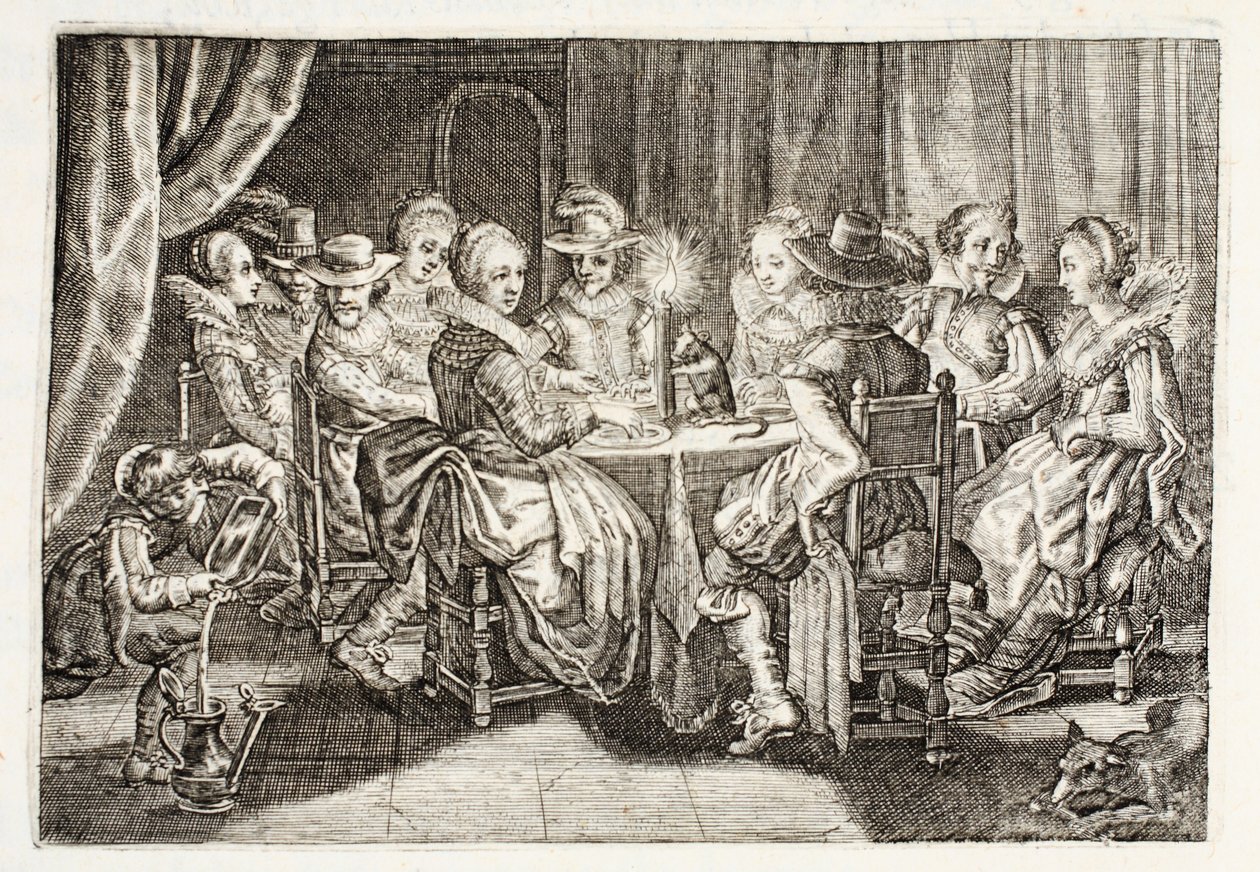 習慣は角質を作る、ヨハネス・デ・ブルネ（1589-1658）による「ジンネ・ヴェルクの紋章」のイラスト、ヤン・ジェイコブス・シッパー、アムステルダム、1661 作： アドリアーン・ピーテルス・ファン・デ・ヴァン