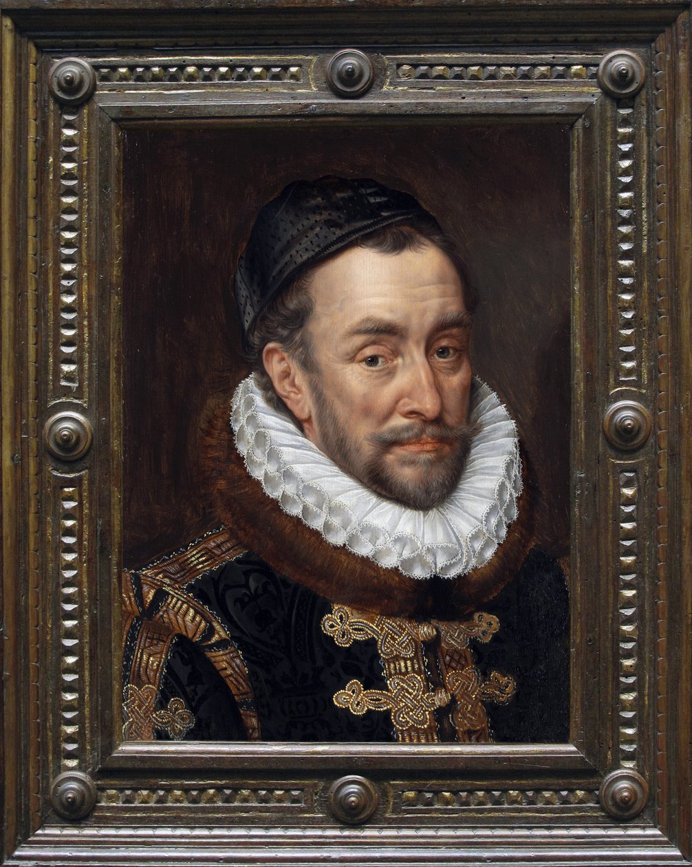 Wilhelm der Schweigsame (Wilhelm I., Prinz von Oranien) - Porträt von Wilhelm I. von Oranien-Nassau, Prinz von Oranien (1533-1584). Wilhelm von Nassau, Prinz von Oranien, bekannt als Wilhelm der Schweigsame, Gründer des Hauses Oranien-Nassau von Adriaen Thomasz Key