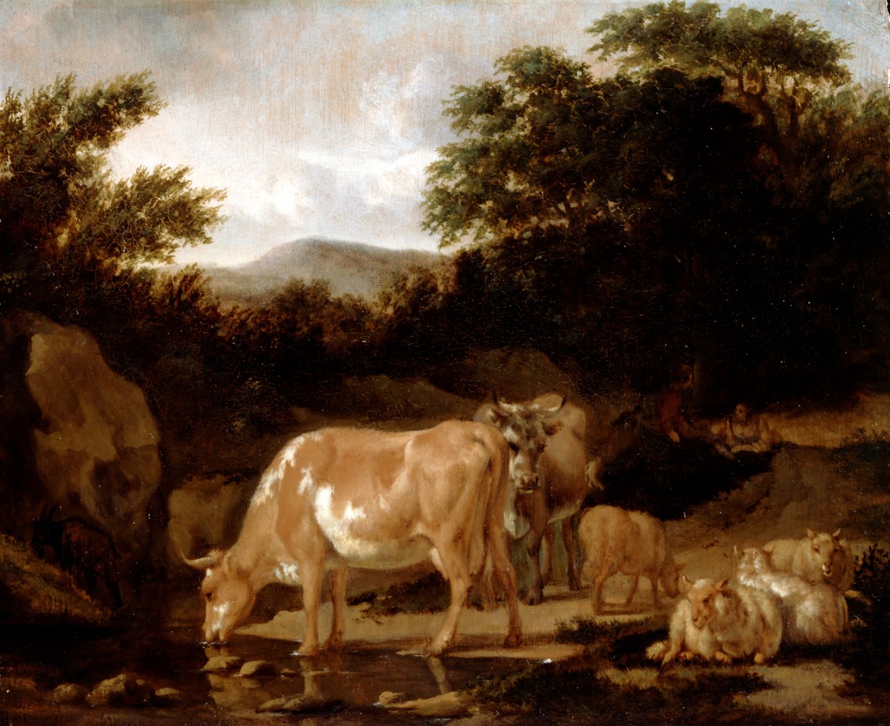 牛と羊の森 作： Adriaen van de Velde